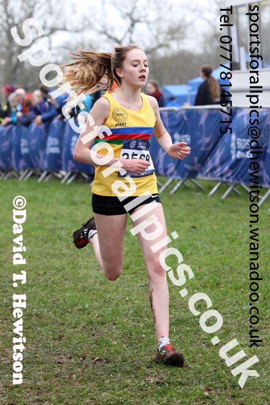 Womens under-20s Inter Counties Cross Country, Prestwold Hall, Loughborough. Photo: David T. Hewitson/Sports for All Pics